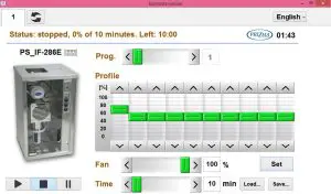 FIG 3 Establishing connection to halogenerator