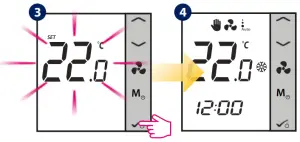 Change the Setpoint temperature