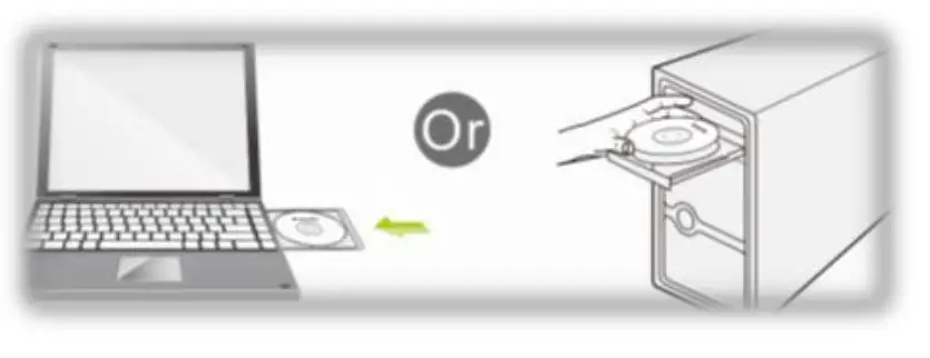 levelone WUA-1810 E AC1200 Dual Band Wireless USB Network - From the packaging CD into the computer