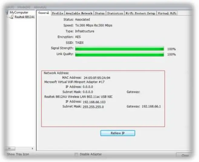 levelone WUA-1810 E AC1200 Dual Band Wireless USB Network - View the information