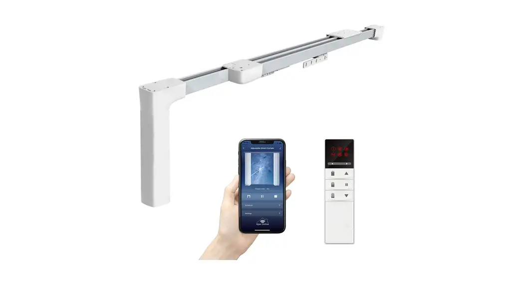 Ajax Online B08mtmwh23 Smart Extendable Curtain Track Instruction Manual