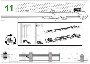 Ajax Online B08MTMWH23 Smart Extendable Curtain Track - correct brackets