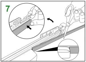 Ajax Online B08MTMWH23 Smart Extendable Curtain Track - plastic covers