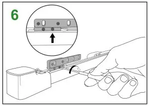 Ajax Online B08MTMWH23 Smart Extendable Curtain Track - tighten the screws