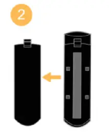 Pull away the battery door