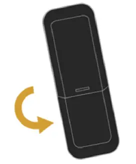 Rotate the Fire TV Remote so the top edge is facing downwards