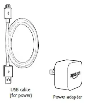 USB Cable and Power Adapter