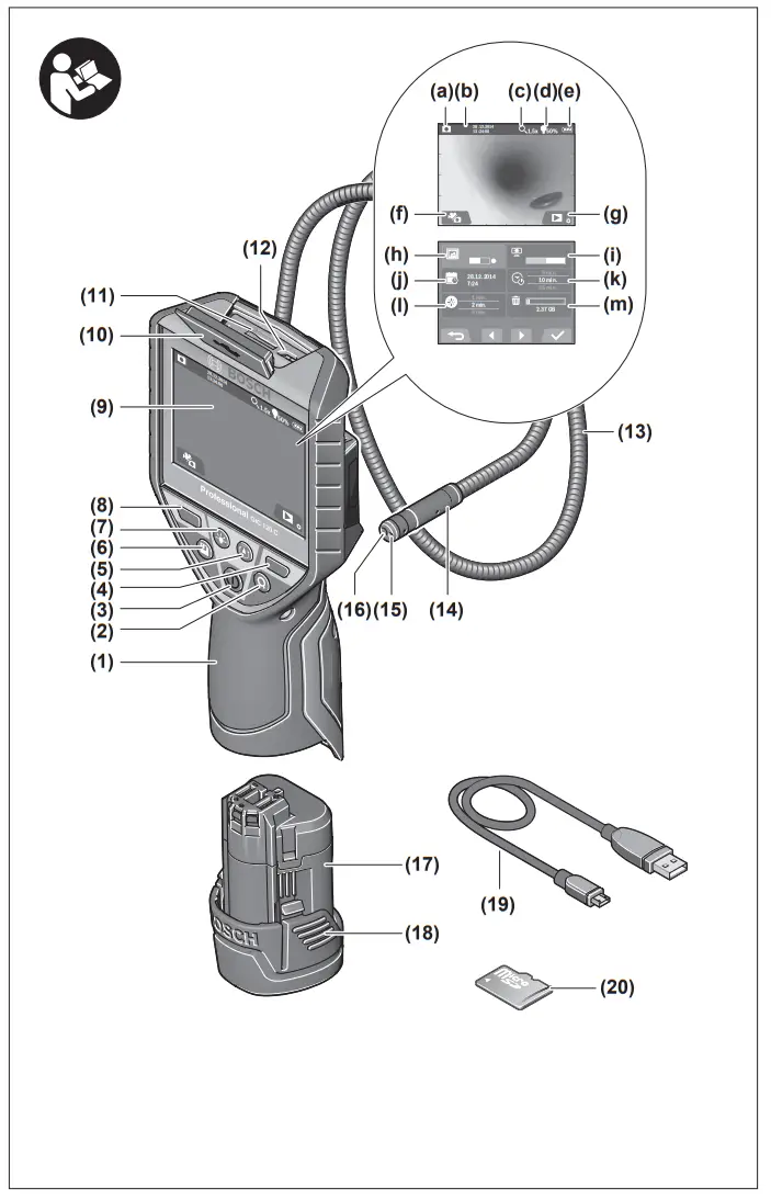 BOSCH GIC 120 C Professional Cordless Inspection Camera - fig 2