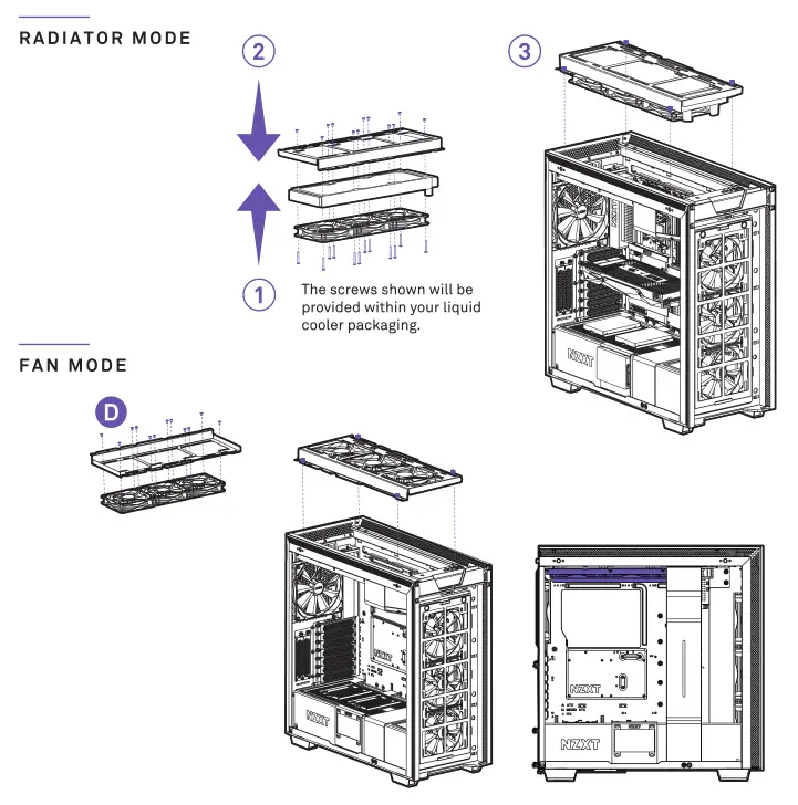 Nzxt Mid-Tower ATX Case [H710, H710i] Fan & Radiator Support 2