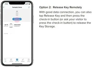 FIG 22 Release Key Storage from Manager APP