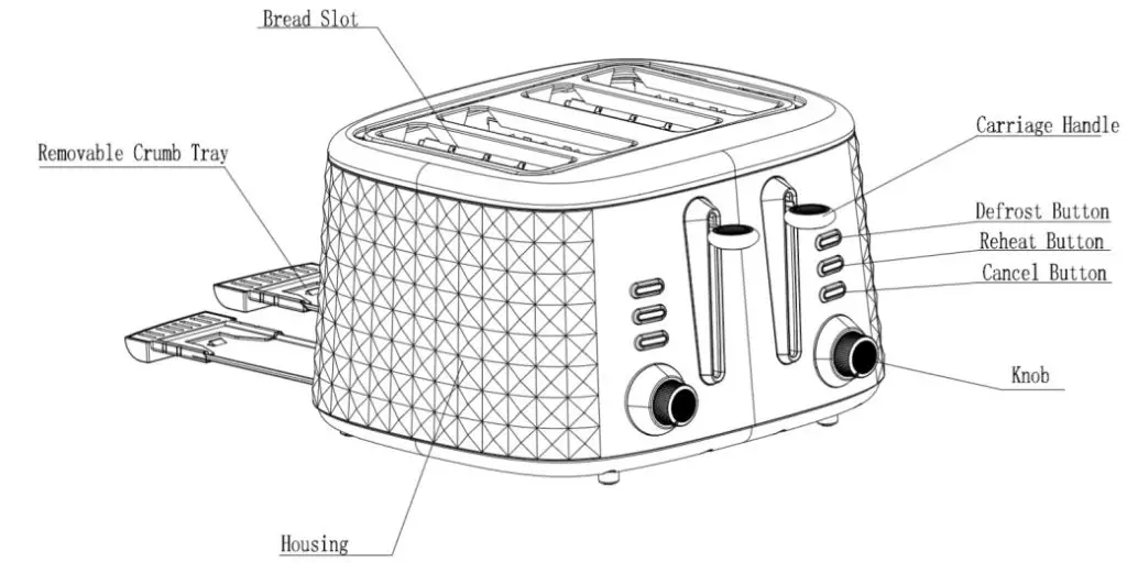 anko TA5011C-SA Toaster - TOASTER