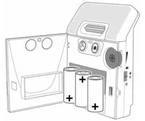 Inserting the batteries-Receiver