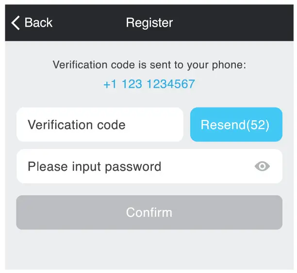 Register a Geeni account Step 2