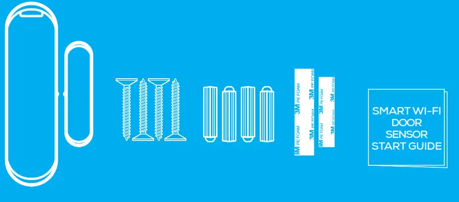 geeni Smart Wi-Fi Door Sensor - What’s in the Box