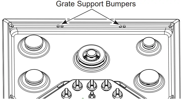 CAFE CGP9530 30 Inch Built In Gas Cooktop - Bumpers