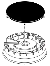 CAFE CGP9530 30 Inch Built In Gas Cooktop - Burners