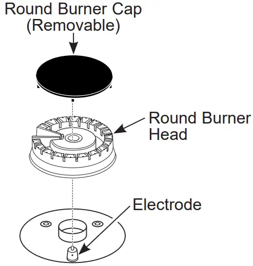 CAFE CGP9530 30 Inch Built In Gas Cooktop - Round Burner