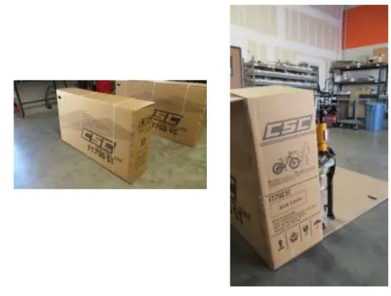 CSC FT750ST Electric Bicycles - the box