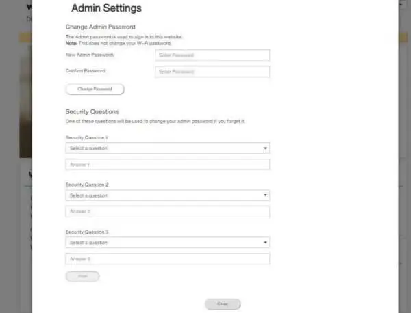 Admin Detail Settings