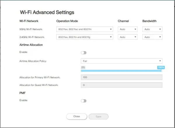 Wi Fi Advanced Settings