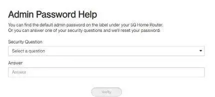 Reset The Password Step 1