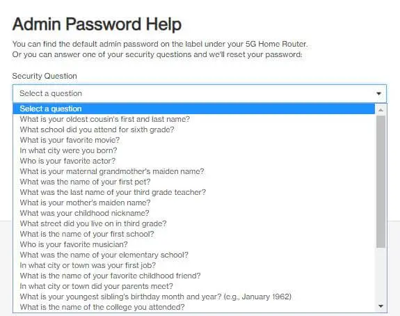 Reset The Password Step 2