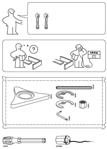 IKEA 703.594.96 TÄMNAREN Kitchen Mixer Tap Fig1