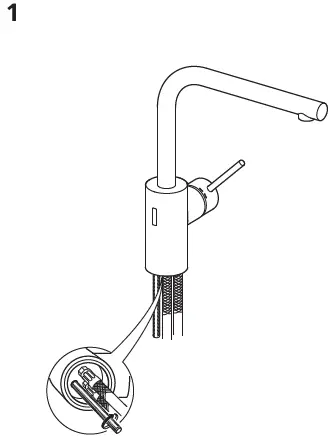 IKEA 703.594.96 TÄMNAREN Kitchen Mixer Tap Fig3