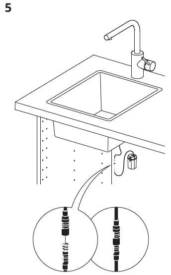 IKEA 703.594.96 TÄMNAREN Kitchen Mixer Tap Fig9