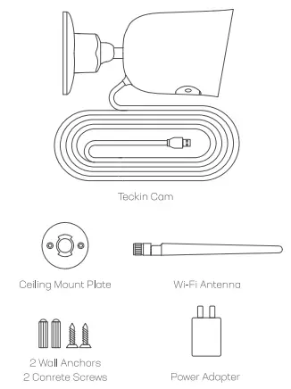 Teckin TS100 1080P HD Outdoor Security Camera - Box
