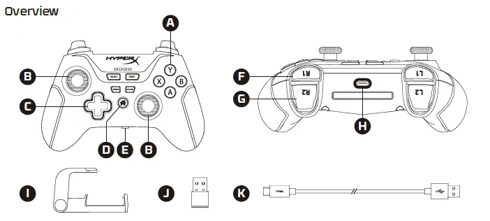 HYPERX Clutch Wireless Gaming Controller fig 2