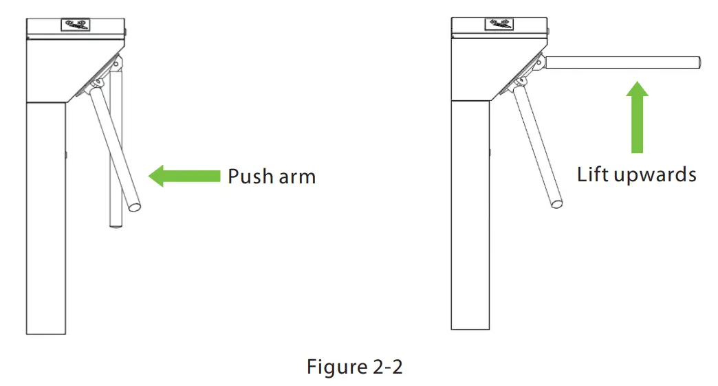 ZKTECO TS 1000 2000 Pro series Tripod Turnstile - fig 3