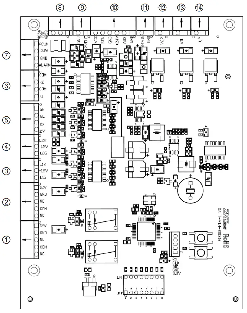 ZKTECO TS 1000 2000 Pro series Tripod Turnstile - fig 4