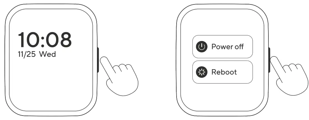 WYZE WWTCH1 SmartWatch - button