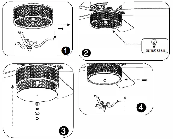 COSTWAY-ES10056US-52-Inch Ceiling-Fan-Lamp-with-Beads-FIG-17