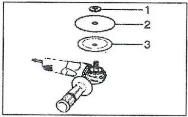 TOOLMAN DB5018 9 Inch Single Speed Angle Grinder - ASSEMBLY 5