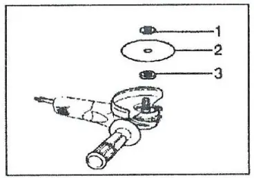 TOOLMAN DB5018 9 Inch Single Speed Angle Grinder - OPERATION 4