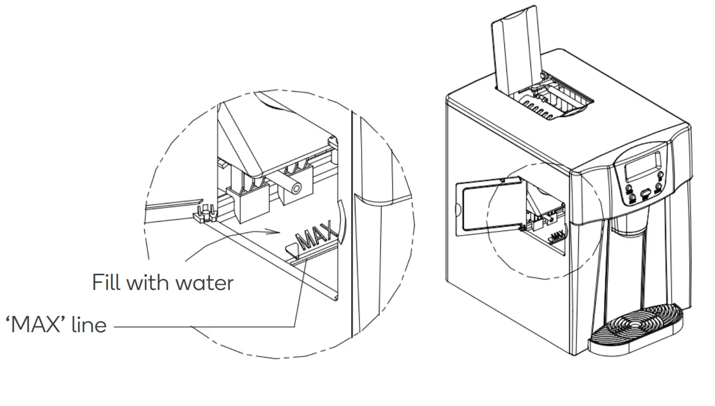 kogan KA2ICDISPSA 2L 2In 1 Ice Cube Maker and Water Dispenser - overview 2