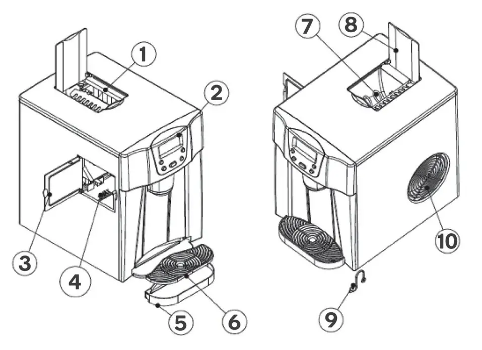 kogan KA2ICDISPSA 2L 2In 1 Ice Cube Maker and Water Dispenser - overview
