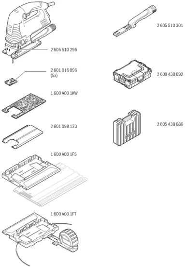 BOSCH 160 CE GST Professional Electric Jig Saws - fig 26