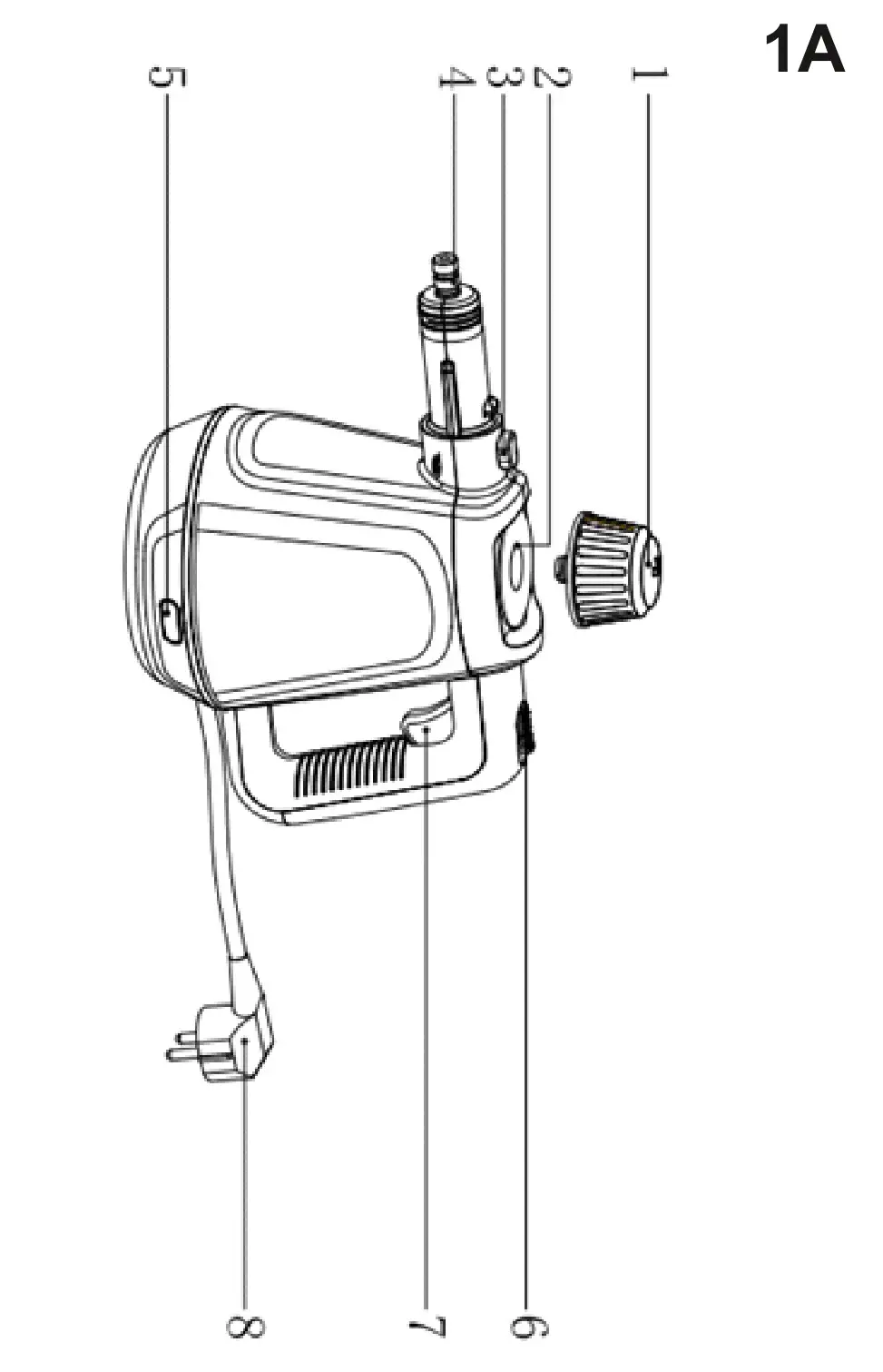 ADLER AD 7038 Steam Cleaner - figure 1A