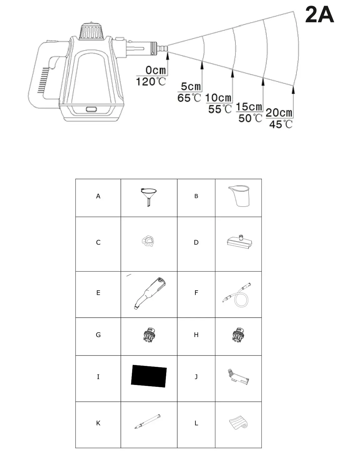ADLER AD 7038 Steam Cleaner - figure 2A
