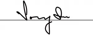 Signature of Sonny Su