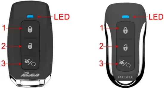 PRESTIGE 183BPTI Remote Key Fob Transmitter