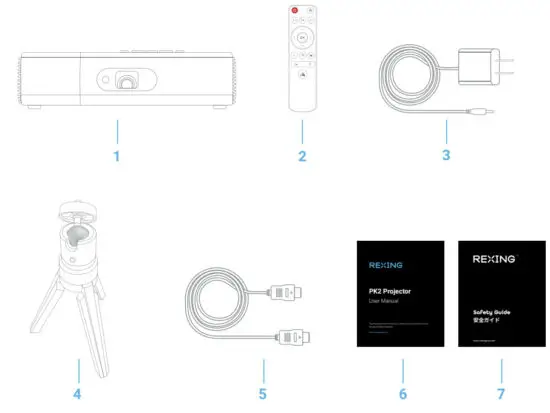 ReXING PK2 Smart Projector Full HD 350 ANSI Lumens - Box