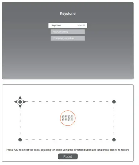 ReXING PK2 Smart Projector Full HD 350 ANSI Lumens - Keystone Correction