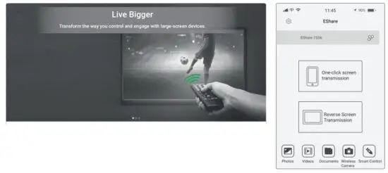 ReXING PK2 Smart Projector Full HD 350 ANSI Lumens - Reverse Operations