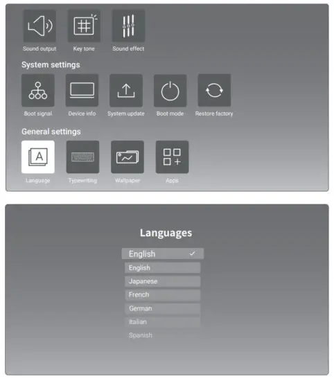 ReXING PK2 Smart Projector Full HD 350 ANSI Lumens - Select a Language