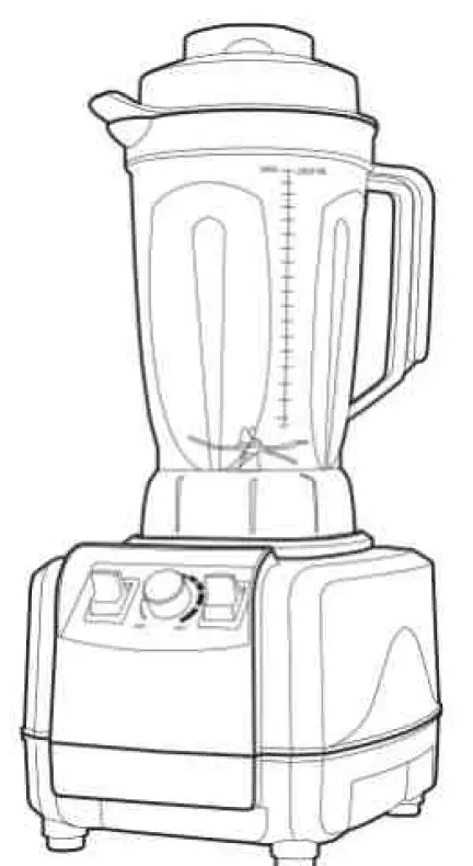 amzchef NY-8628MC Multi Function Blender