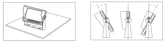 BOYO VTM7012QFHD 4 Channel Vehicle Monitoring System - Bracket1